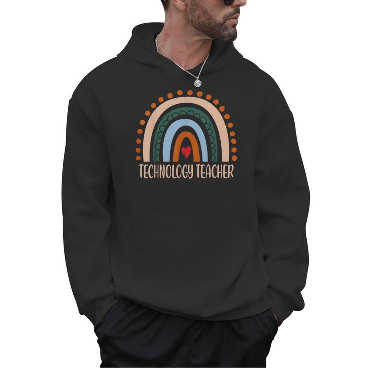 Technology Teacher Rainbow Appreciation Day Back To School For Men Women Men Hoodie