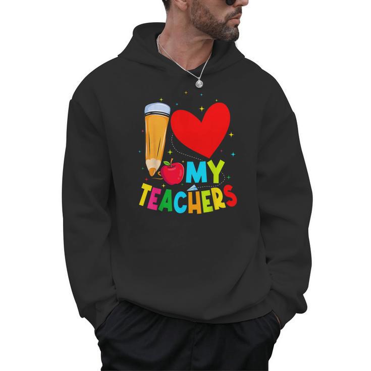 Teens Graduation I Heart My Teachers I Love My Teachers Men Hoodie