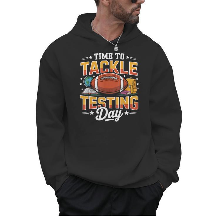 Test Day State Football Tackle Testing Day Sports Teacher Men Hoodie