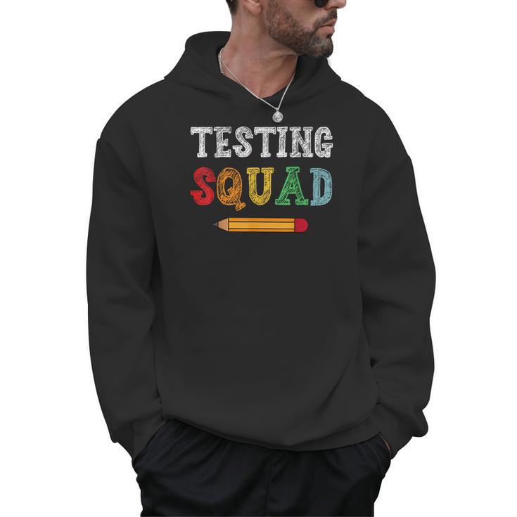 Testing Squad Costume Test Day Teacher Student School Men Hoodie