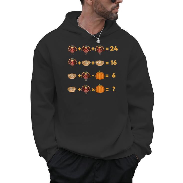 Thanksgiving Order Of Operations Turkey Quiz Math Teacher Men Hoodie