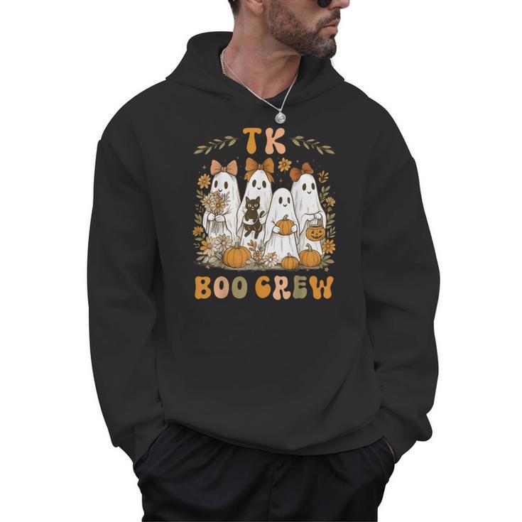 TK Boo Crew Preppy Halloween Floral Ghost TK Teacher Team TK Men Hoodie