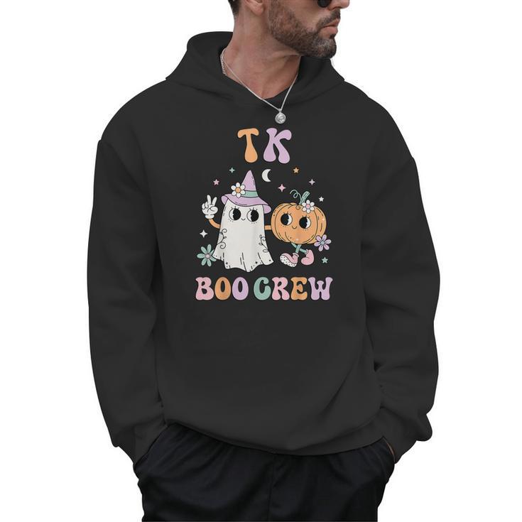 TK Boo Crew Retro Groovy Halloween Floral Ghost TK Teacher Men Women Kids Men Hoodie