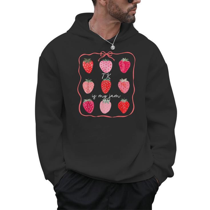 TK Is My Jam Transitional Kindergarten TK Teacher Strawberry Men Hoodie