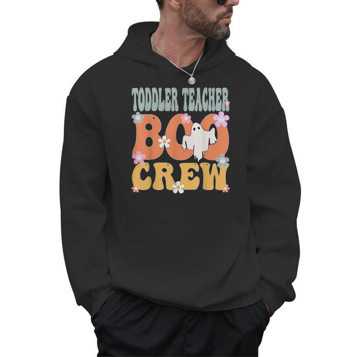 Toddler Teacher Boo Crew Ghost Groovy Halloween For Women Men Hoodie