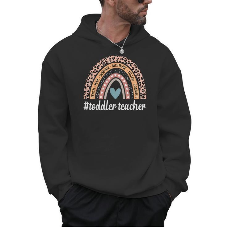 Toddler Teacher Rainbow Leopard Infant Teacher Men Women Men Hoodie