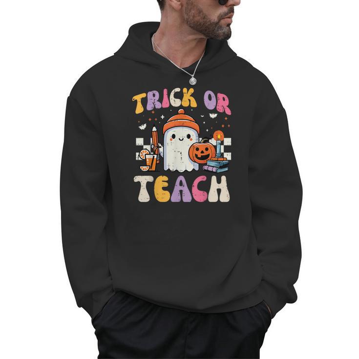 Trick Or Teach Ghost Teacher School Halloween Men Women Men Hoodie