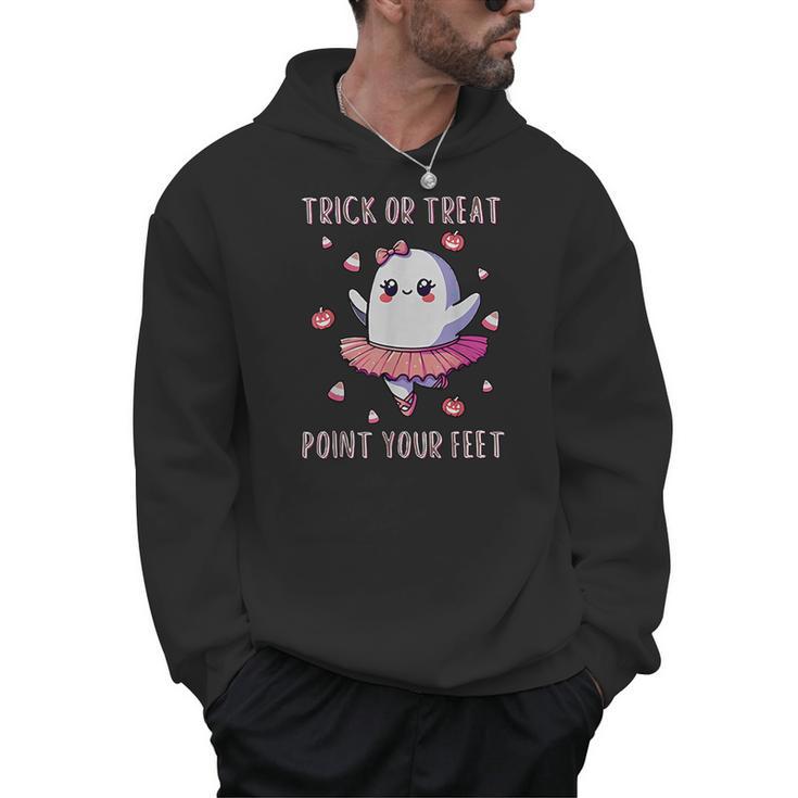 Trick Or Treat Point Your Feet Halloween Ghost Dance Teacher Men Hoodie
