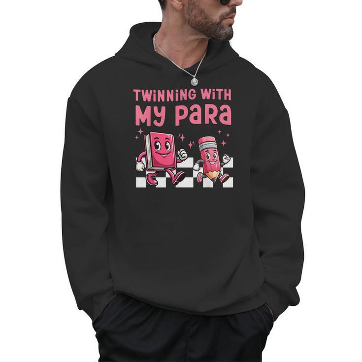 Twinning With My Para Teacher Matching Paraprofessional 70s For Men Women Men Hoodie