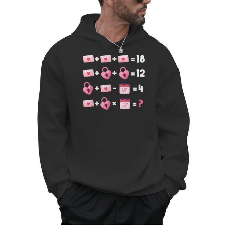 Valentines Day Order Of Operations Valentines Math Teacher Men Hoodie