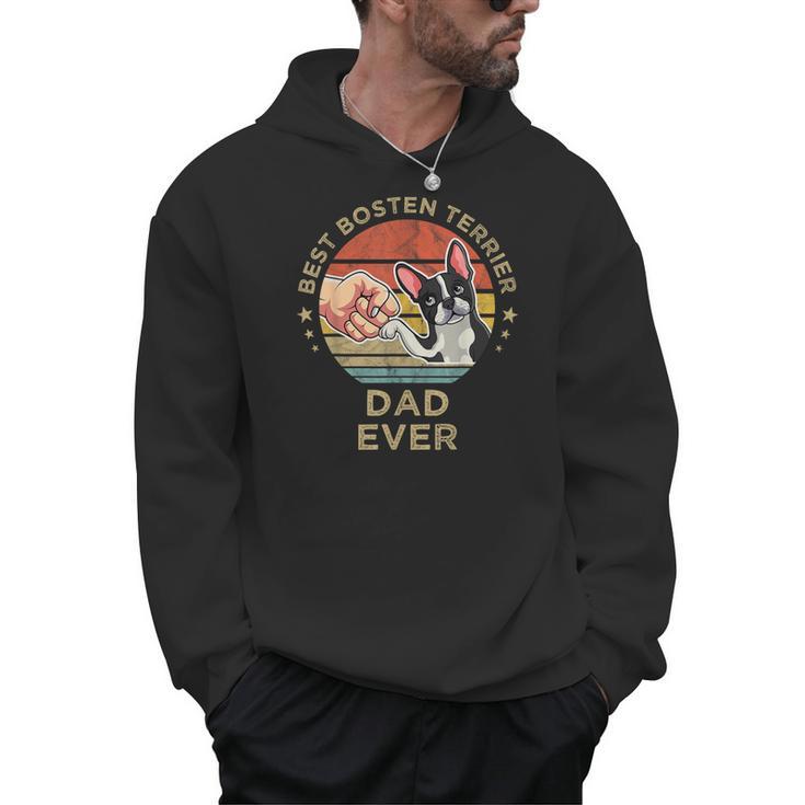 Vintage Best Boston Terrier Dad Ever Dog Father Father's Day Men Girls Kids Men Hoodie, Couple Gifts, Boston Terrier Dad Gifts, trending gift