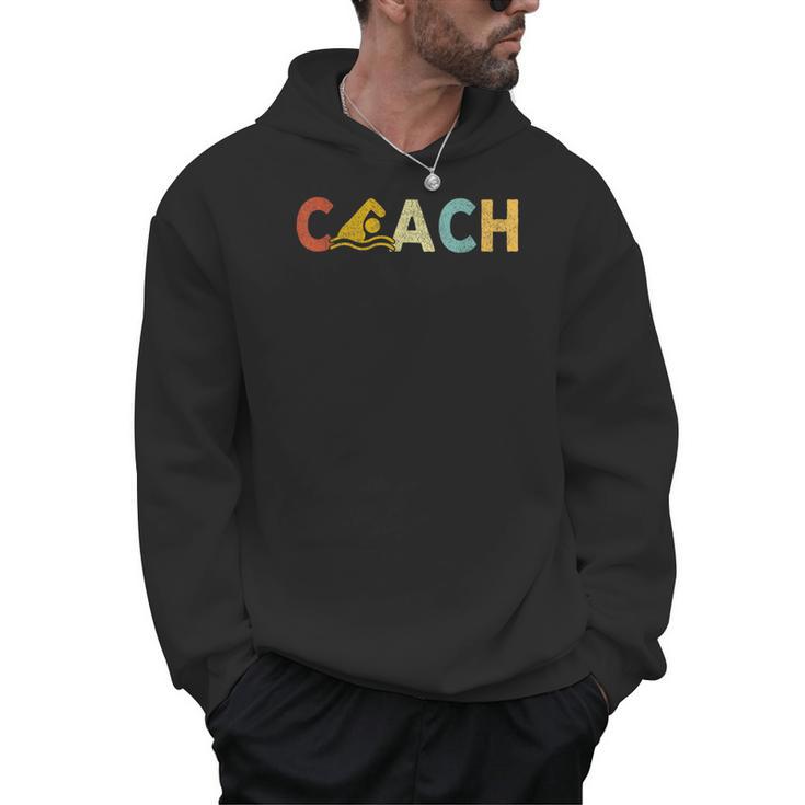 Vintage Swim Coach Swimming Coach Swim Teacher Swimmer Retro Men Hoodie