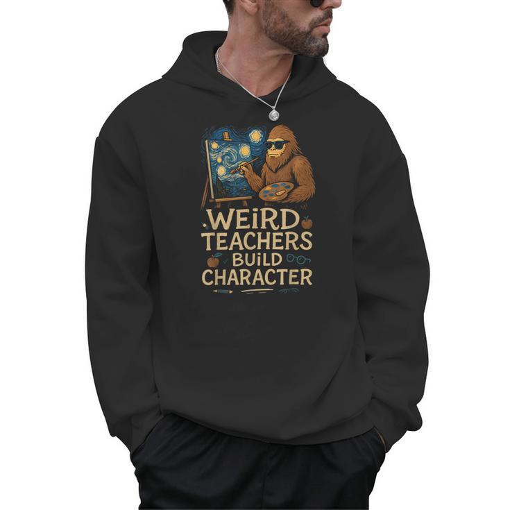 Weird Teachers Build Character Van Bigfoot Art Men Hoodie