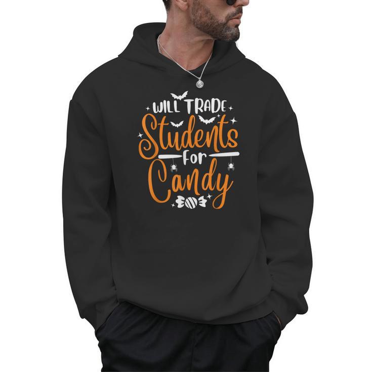 Will Trade Students For Candy Halloween Costume Teacher Men Hoodie