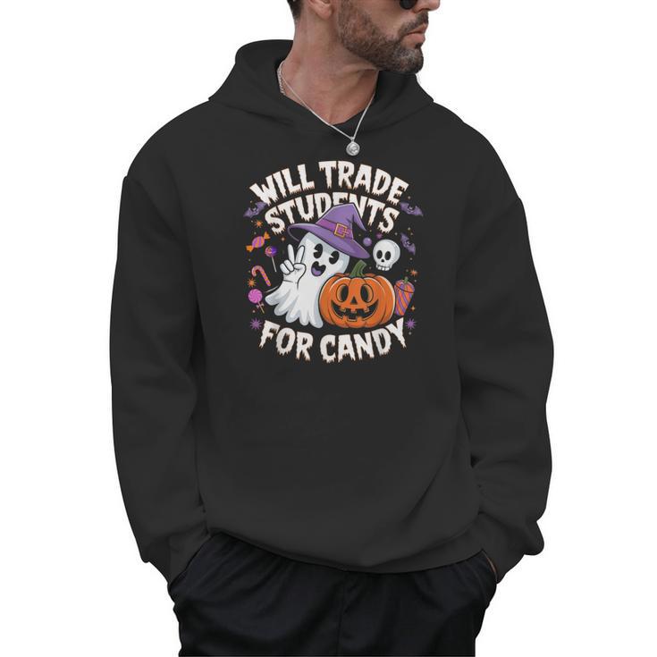 Will Trade Students For Candy Halloween Teacher Men Hoodie