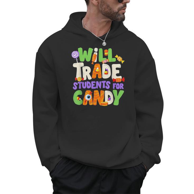 Will Trade Students For Candy Teacher Cute Halloween Costume Men Hoodie