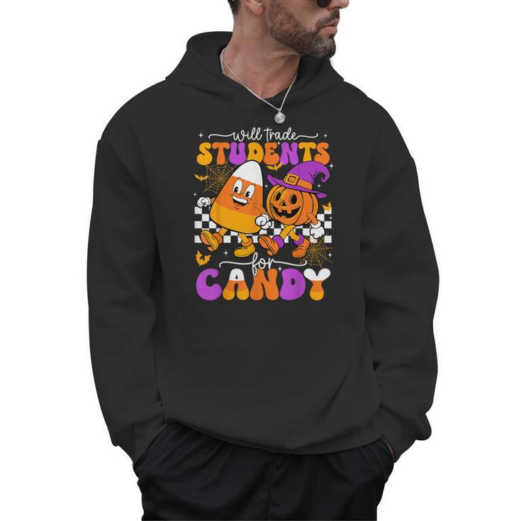 Will Trade Students For Candy Teacher Halloween Men Hoodie