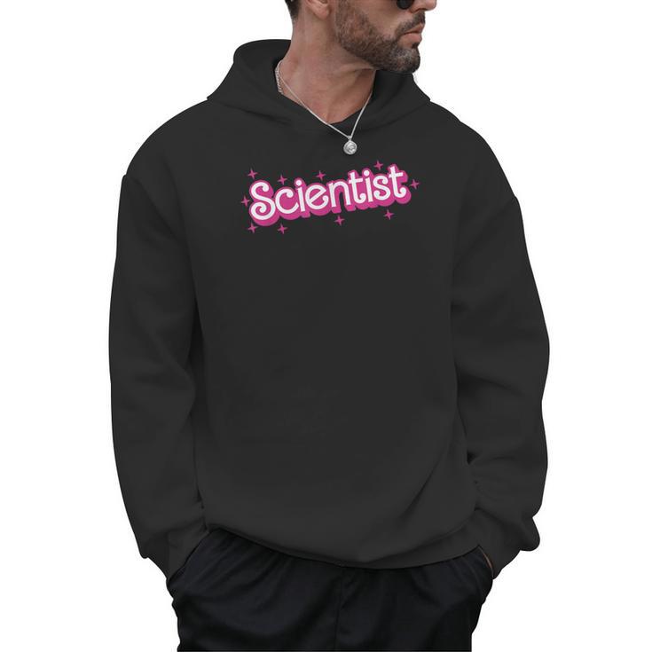 Women Retro Pink Scientist Science Teacher Back To School Men Hoodie