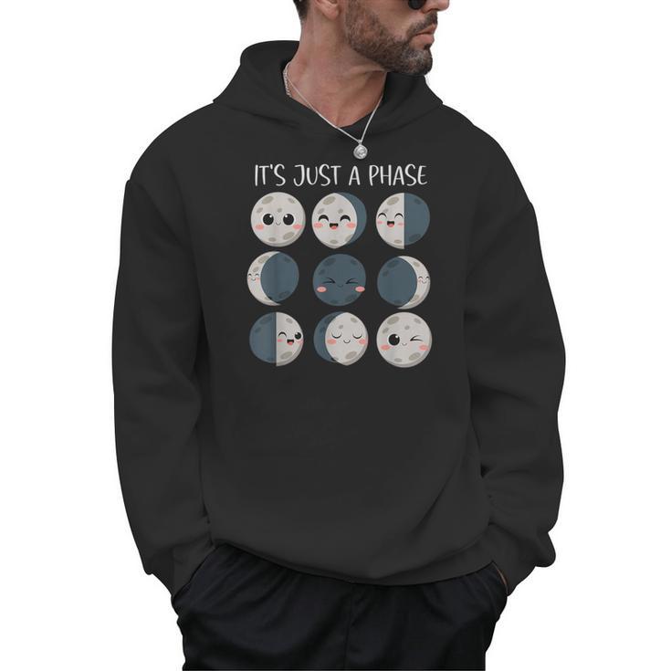 Women Science Teacher Moon Phases Scientist Back To School Men Hoodie