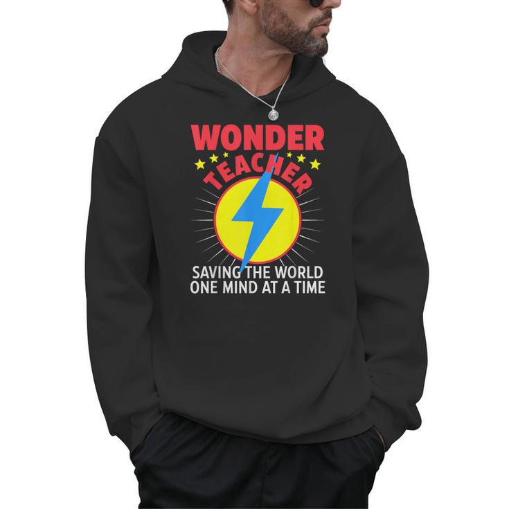 Wonder Teacher Costume Shirt Teacher Halloween Costume Men Women Men Hoodie