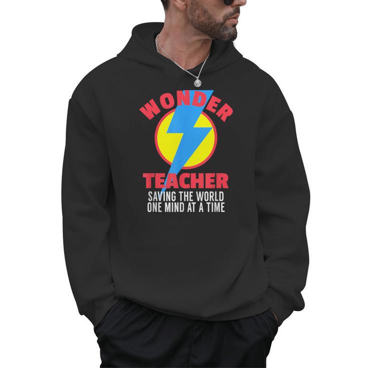 Wonder Teacher Costume Shirt Teacher Halloween Costume Tee Men Hoodie