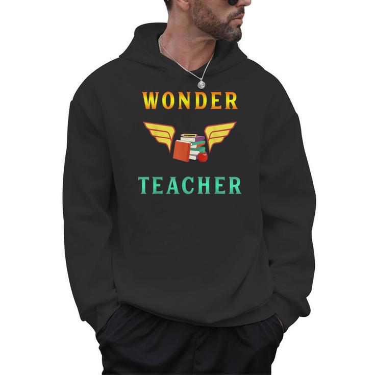 Wonder Teacher Instructor Professor Proud Literature Men Women Girls Kids T-Shirt Men Hoodie