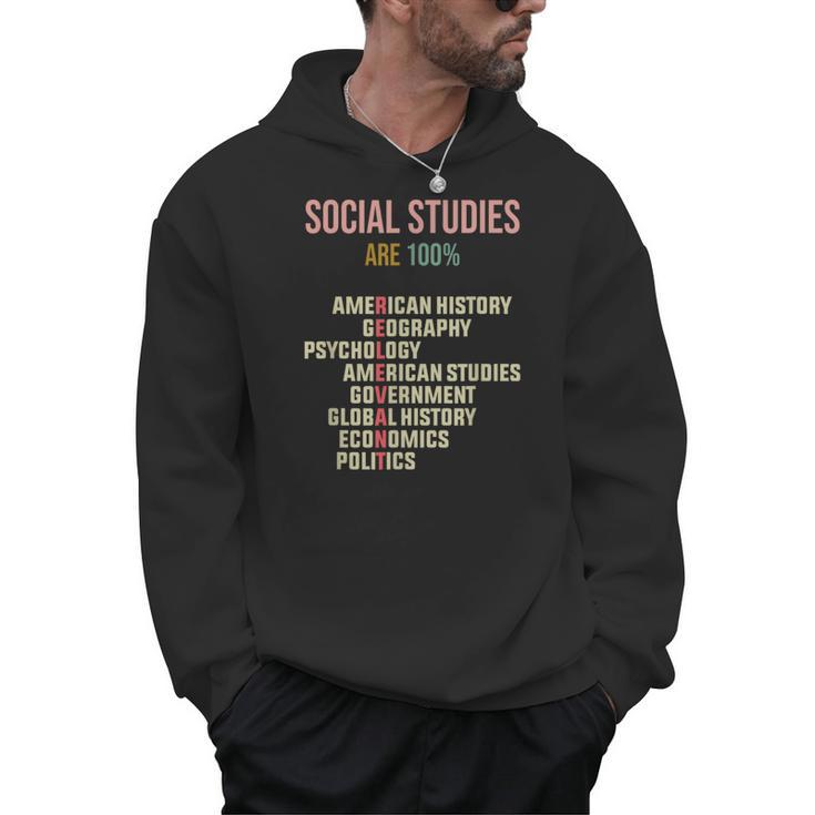 World History Classroom Social Studies History Teacher Men Hoodie