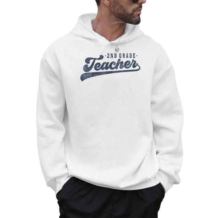 2nd Grade Teacher Cute Vintage Graphic Second Grade Teacher Men Women Men Hoodie