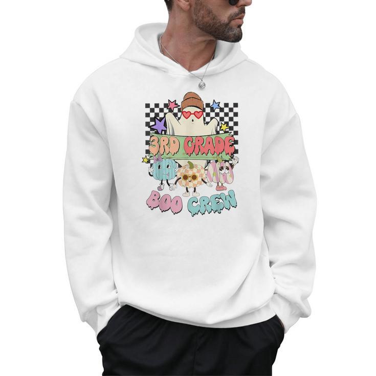 3rd Grade Boo Crew Third Grade Halloween Costume Teacher Kid Men Hoodie