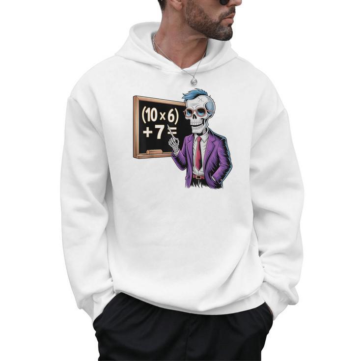 67 Math Teacher Meme Brainrot Six Seven Halloween Equation Men Hoodie