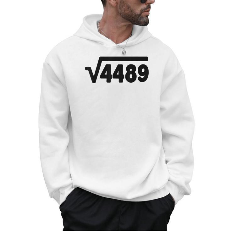 67 Meme Square Root 4489 Six Seven Slang Math Teacher Men Hoodie