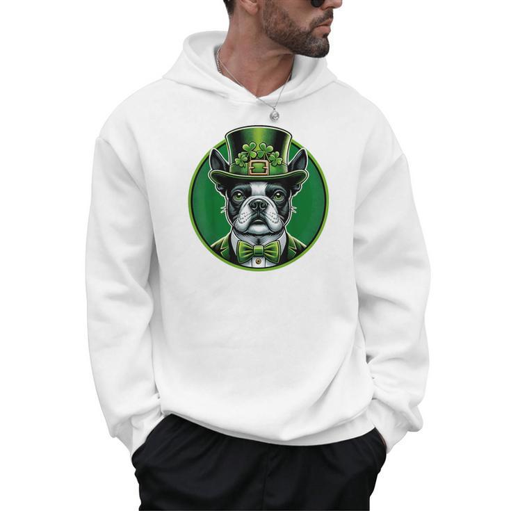 Boston Terrier Dog St Patricks Day Irish Pet Lover Men Women Kids Men Hoodie