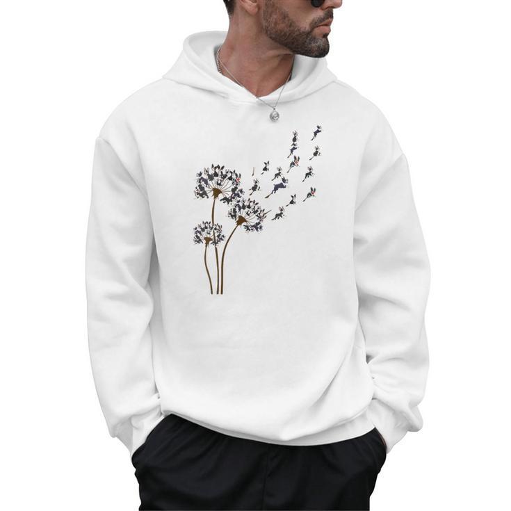 Boston Terrier Flower Fly Dandelion Dog Lover Dog Dad Men Hoodie