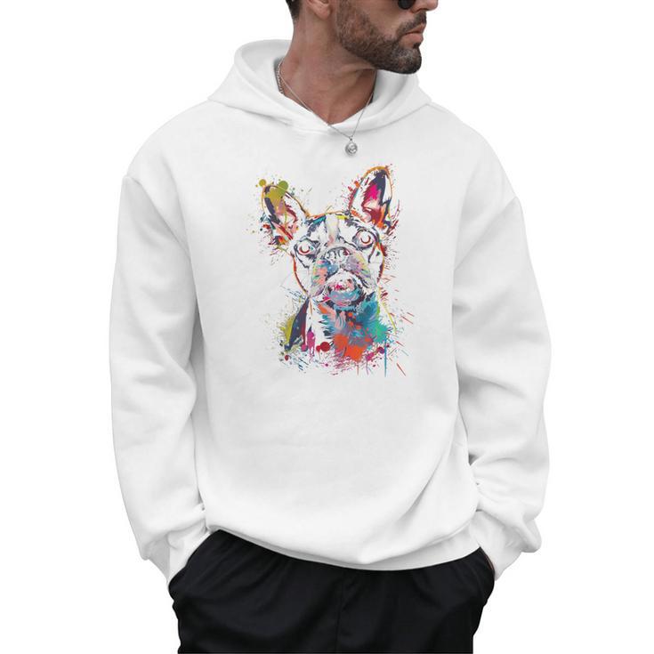 Boston Terrier Splash Men Hoodie
