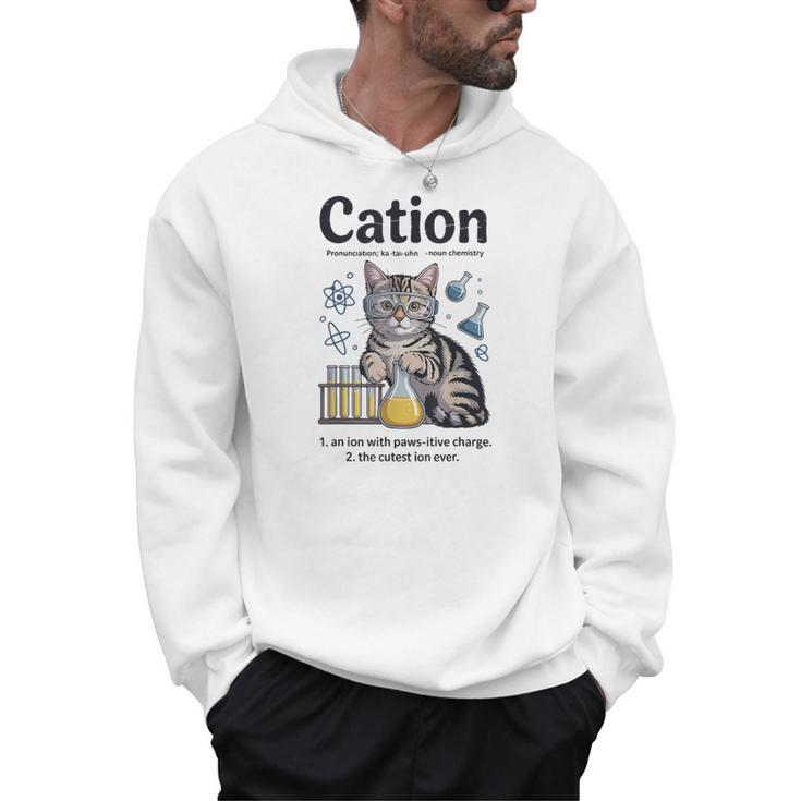 Cation Shirt Cat Science Chemistry Teacher Chemist Pun Men Hoodie