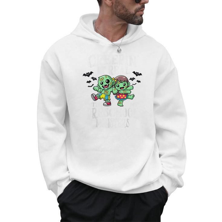Creepin It Real Monster School Preschool Teacher Halloween Men Hoodie