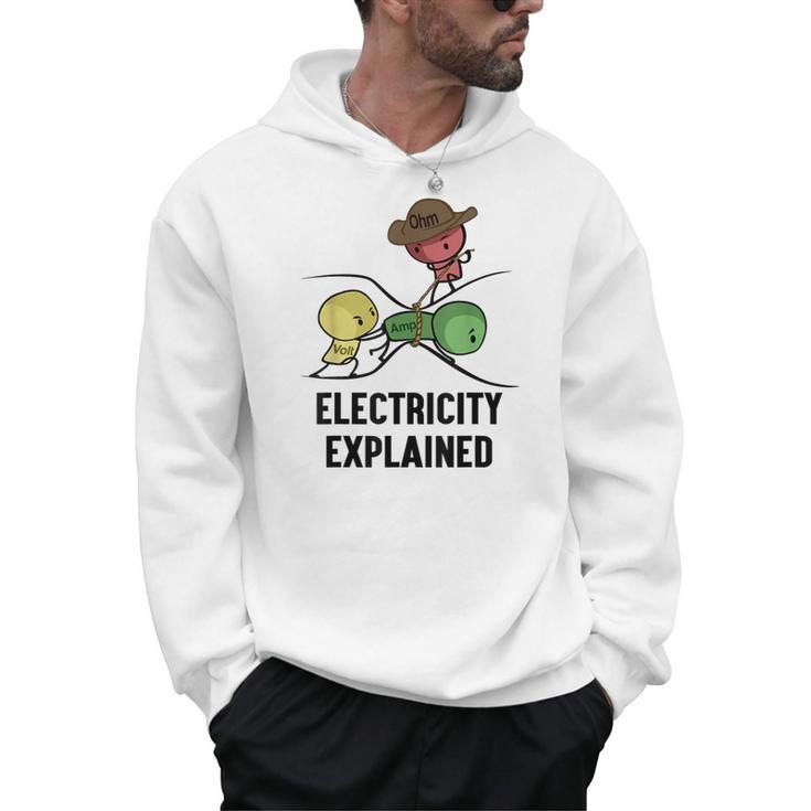 Electricity Explained Physics Nerd I Teacher School Men Hoodie
