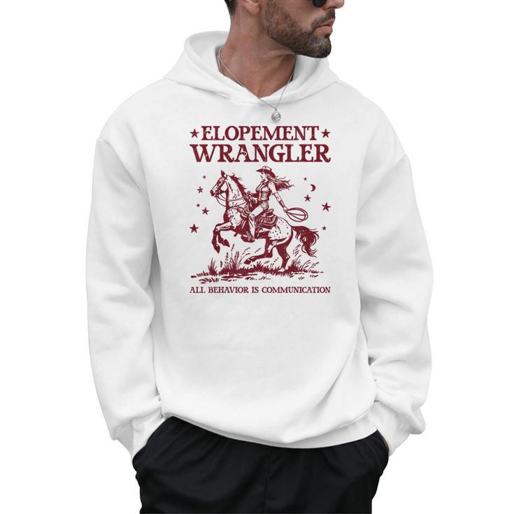 Elopement Wrangler Teacher ABA Behavior Support Cowboy Men Hoodie