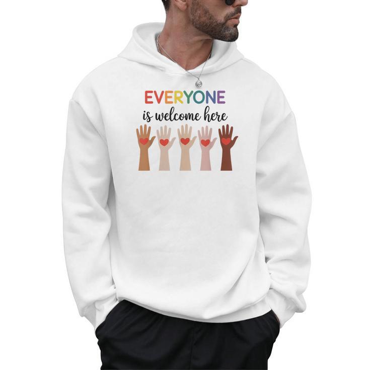 Everyone Is Welcome Here Idaho Teacher Men Hoodie