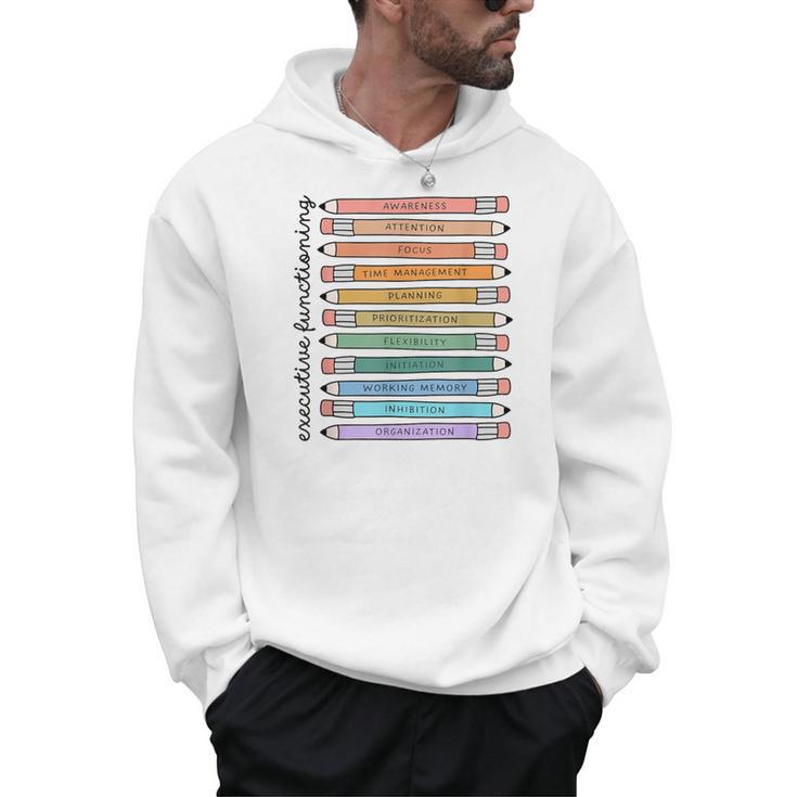 Executive Functioning Skills Back To School Sped Teacher SLP Men Hoodie