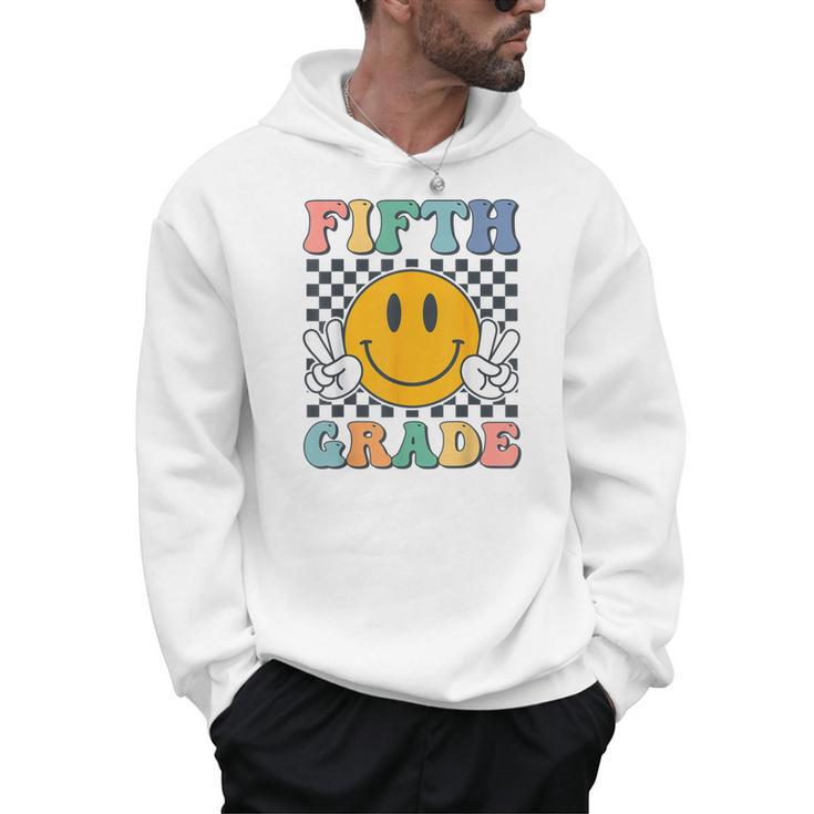 Fifth Grade Team Teachers Boys Girls Retro Smile 5th Grade Men Hoodie
