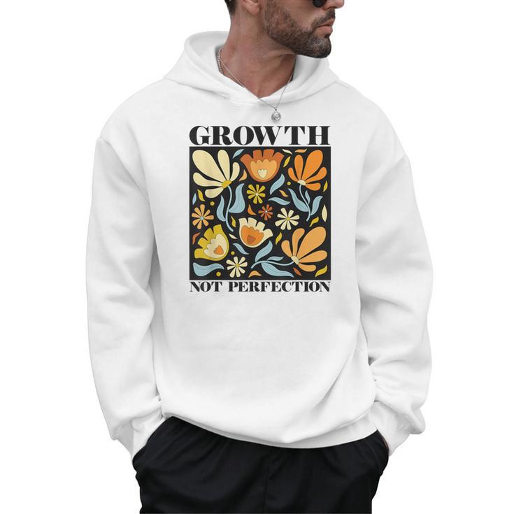 Growth Not Perfection Abstract Florals SPED Teacher Men Hoodie
