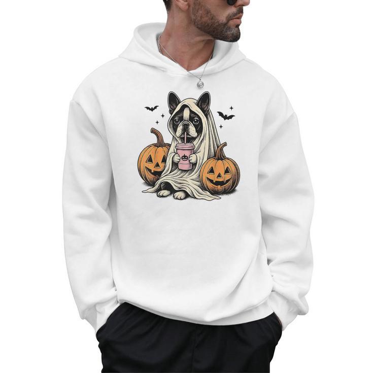 Halloween Boston Terrier Ghost Men Hoodie, Boston Terrier Ghost Gifts, Boston Terrier Halloween Gifts, trending gift