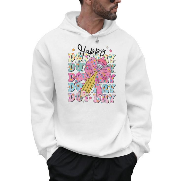 Happy Dot Day 2025 Coquette Bow Teachers Kids Boys Girls Men Hoodie