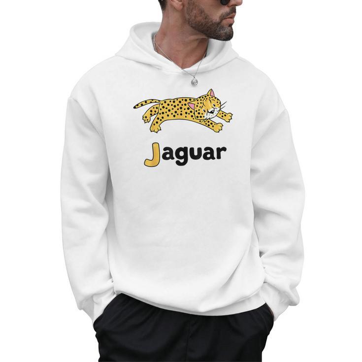 J Is For Jaguar ABC Alphabet T-Shirt For Teachers Students Men Hoodie