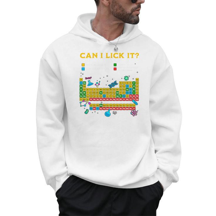Can I Lick It Periodic Table Science Teacher Student Premium Tri-Blend Men Hoodie