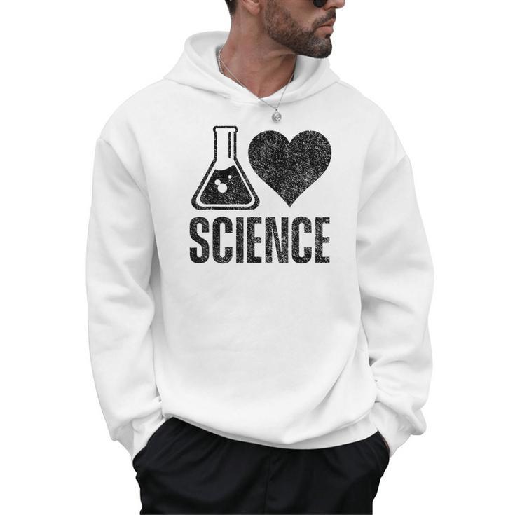 I Love Science Lover Teacher Scientist Sciences Men Hoodie