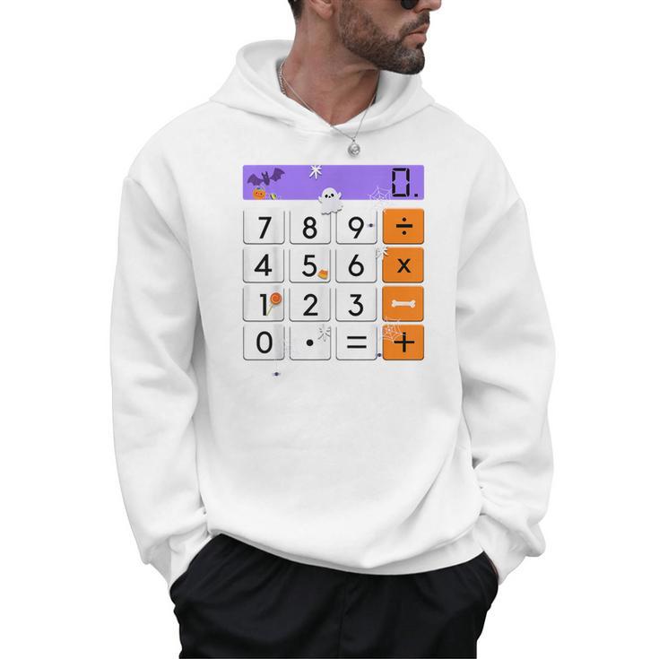 Math Teacher Halloween Costume Calculator Math Pun Men Hoodie