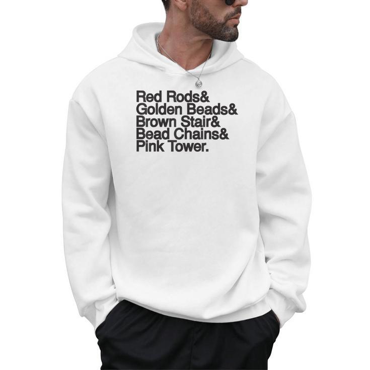 Montessori Helvetica Education Teacher Men Hoodie