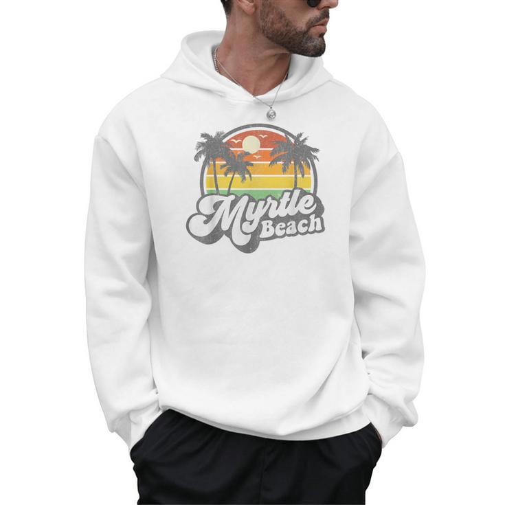 Myrtle Beach South Carolina Retro 70s Vintage Vacation Men Hoodie